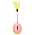 thumbnail image 2 of Tumbler Cat Feather Toy, 360 Degree Rotation Ball With Feather Funny Interactive Toy For Indoor Cats Kitten Entertainment Exercise, 2 of 8