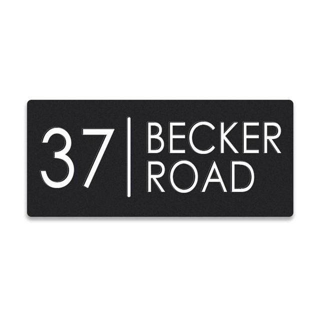 Personalised House Number Plaque DIY House Sign Door Sign Number Plate Acrylic P3T2