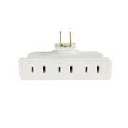 Hyper Tough 3 Outlet Swivel Adapter White, for Indoor Use Only