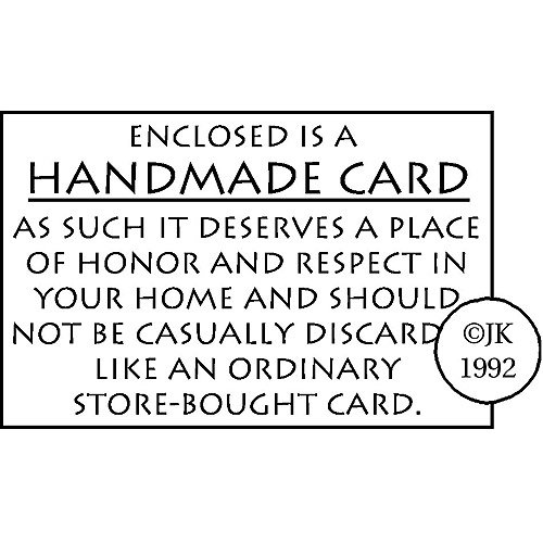 Judikins Rubber Stamp, Handmade Card