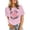 Pink, variant on Trendfront Womens Volleyball Graphic T Shirts Crewneck Short Sleeve Sports Print Casual Match Day Tee Tops