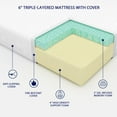 Subrtex 6" Cooling Gel Memory Foam Mattress in a Box, Full