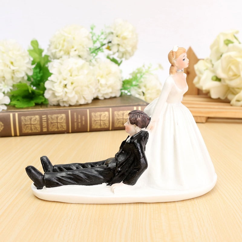 Wedding Cake Topper Couple Figurine Romantic Love Bride Groom
