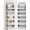 Grey-1 PACK, variant on Over the Door Organizer, Heavy-Duty 6-Shelf Hanging Storage with 13 Mesh Pockets, 55lbs Capacity Behind the Door Storage for Nursery, Bathroom, Bedroom, and Dorm, Black