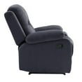 thumbnail image 6 of Poundex  Furniture Microfiber Manual Recliner in Ebony Color, 6 of 9