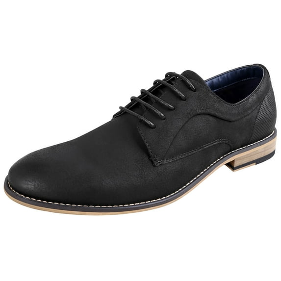 Ferro Aldo Mens Walton Oxford Dress Shoes | Comfortable Dress Shoes | Formal | Lace-Up | Classic Design | Black 8.5 M US
