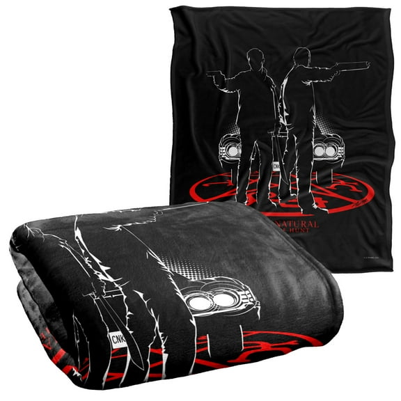 Supernatural Silhouettes Officially Licensed Silky Touch Super Soft Throw Blanket 50' x 60'