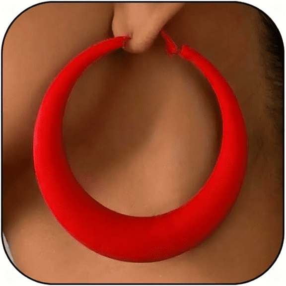 DESIGNICE Colorful Hoop Earrings for Women Vintage 80S 90S Neon Earrings Retro Exaggerated Chunky Hoop Earring Y2K Jewelry Costume Accessory
