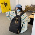thumbnail image 4 of Bolsa Mochila escolar para hombre y mujer de viaje impermeable Color Ehuebsd sólido, 4 of 8