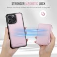 thumbnail image 4 of Dteck Wallet Case for iPhone 14 Pro Max,Luxury Leather Detachable Credit Card Holder Slot Magnetic Pocket Case RFID Blocking Shockproof Kickstandv Cover for iPhone 14 Pro Max,Pink, 4 of 10