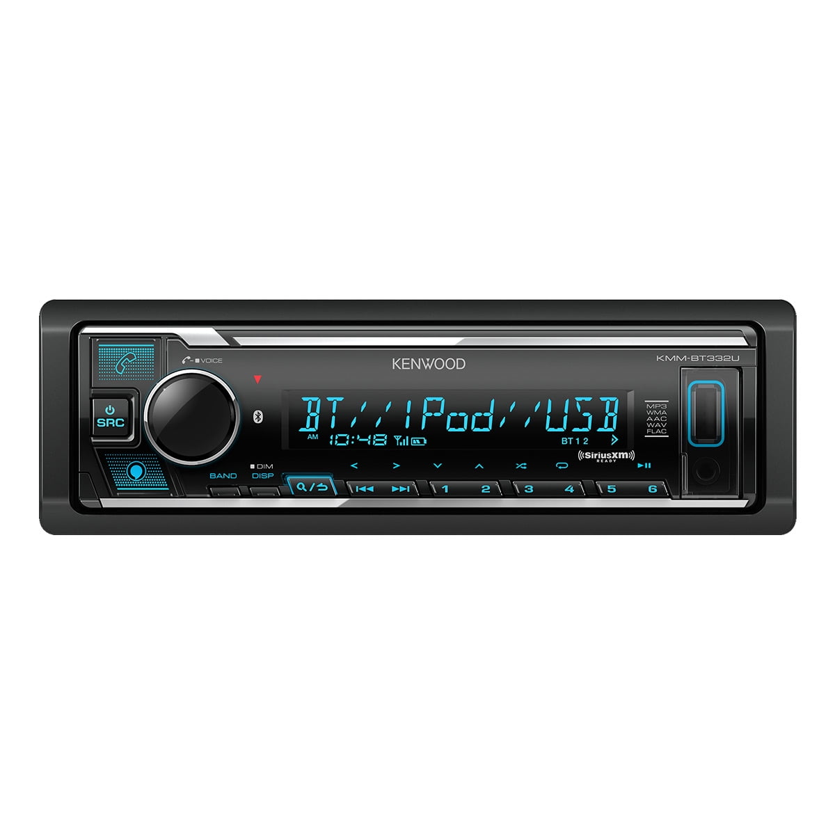 Kenwood KMM-BT332U Digital Media Receiver with Bluetooth & Voice Control Built-In