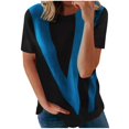thumbnail image 1 of Blusa suelta de manga corta con cuello redondo y estampado a la moda para mujer Pompotops hfajkhk129700, 1 of 1