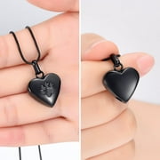 Constantlife Unisex Heart With Paw Print Cremation Pendant Small Urns For Ashes Keepsake Urn Necklace for Adult