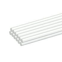 Uxcell 12pcs Acrylic Round Rods 1/8 " x 12" Clear Acrylic Dowel Rods Sticks Plastic Sticks Strip for DIY Crafts Lighting Gardening Decorations - 2mm x 300mm