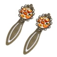 thumbnail image 2 of Maple leaf pumpkin Vintage Copper-Colored Lace Bookmarks: Stainless Steel Reading Accessories and Bookmarks, 2 of 5