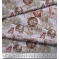 thumbnail image 3 of Soimoi Georgette Viscose Fabric Coins Vintage Print Sewing Fabric Yard 42 Inch Wide, 3 of 3