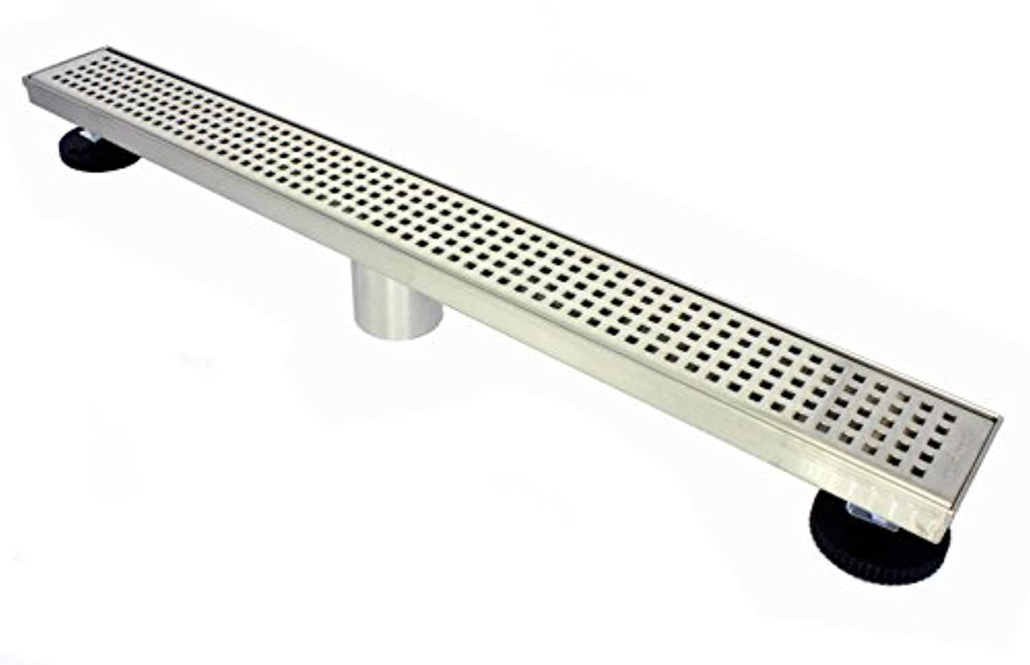 Designline 36 in. Stainless Steel Linear Shower Drain with Tile-In Pattern  Drain Cover