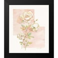 thumbnail image 2 of Unknown 12x14 Black Modern Framed Museum Art Print Titled - Rose Pastel Collage I, 2 of 5
