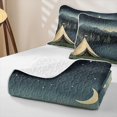 thumbnail image 4 of Erosebridal Lake Life Bed Spread Queen for Teens Boys Girls,Rustic Cottage Happy Camping Queen Coverlet Set, 4 of 7