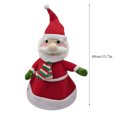thumbnail image 3 of Christmas Snowman Electric Singing Dancing Plush Toy - Glowing Swing Moving Musical Interactive Xmas Decor Funny Gift for Kids Holiday Celebration, 3 of 6
