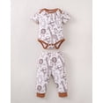 thumbnail image 4 of KIMI BEAR Newborn Baby Boys Layette Set 5 Packs 3-6 Months Shower Gift Sets Romper Top Pants Set Short Sleeves Tops Animals Print Striped Outfits Clothing Summer 10pcs Essential Clothes Multicolor, 4 of 10