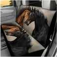 thumbnail image 3 of Yuyamidu Horse Front Back Car Seat Covers Full Set of 14 Universal Steering Wheel Cover Center Console Cover Seat Belt Cover Headrest Covers Key Chain Coasters, 3 of 7