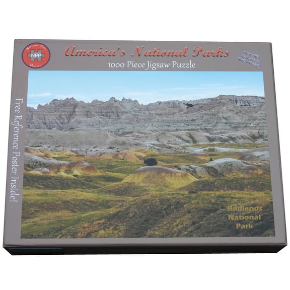 National Park Puzzles Badlands National Park Yellow Mounds 1000 Piece Puzzle