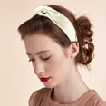 thumbnail image 3 of Unique Bargains Silk Knotted Headband Hairband for Women 1.2 Inch Wide White, 3 of 7