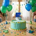 thumbnail image 6 of Soccer Star Birthday Number 5 Candle - Fun Cartoon Design with Soccer Ball & Glitter, Ideal’ Soccer Themed Birthdays, Party Celebrations, Cake Decorations, 6 of 6