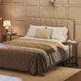 thumbnail image 4 of HOOBRO Set of 2 C-shaped Sofa End Table Coffee Table Living Room Bedroom Rustic Brown BF02SFP201G1, 4 of 12