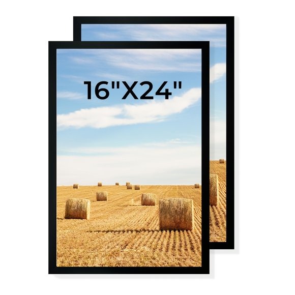 16X24 2/4pcs Photo Frame Set, Black Photo Frame, Set, Combination, Gallery Wall Photo Frame, Poster Frame Photo Frame, Collage Wall Decoration, Home Office Photo Frame Decoration Painting