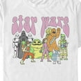 thumbnail image 2 of Men's Star Wars Psychedelic Classic Characters  Graphic Tee White 3X Large, 2 of 5