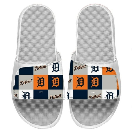

Youth ISlide White Detroit Tigers Loudmouth Logo Slide Sandals