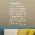 thumbnail image 4 of Family Isn't Always Blood Its the People In Your Life Whow Want You In Theirs... Vinyl Lettering Wall Decal Sticker Home Decals Size: 30"H x 20"L Color: White, 4 of 5