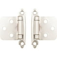 thumbnail image 2 of Self-Closing Flush Cabinet Hinge, 1-Pair, Satin Nickel by Stone Harbor Hardware, 2 of 2