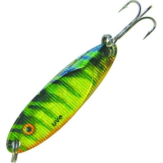 Lindy Wally Talker Ice Fishing Lure Green Yellow 1 8/9 in. 1/8 oz