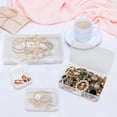 thumbnail image 4 of Egaageoi 24-Pack Small Plastic Boxes with Hinged Lids - Stackable, Clear Organizer Boxes for Beads, Jewelry, Craft Supplies, and Small Items, 4 of 7