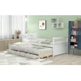 thumbnail image 3 of imerelez Daybed with Trundle and Drawers, Twin Size, White, 3 of 9