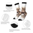 thumbnail image 3 of Cauagu Cute Cow Bath Print Crew Socks for Women and Men,Adult Athletic Running Socks 1-Pair Sports Socks Work Gear Socks with Moisture Wicking, 3 of 6