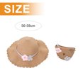 thumbnail image 2 of 56-58cm hat circumference women's sun hat summer straw hat sunscreen sun hat and straw bag set - Khaki, 2 of 5