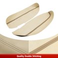 thumbnail image 4 of KBH Door Panel Armrest Cover Replacement for Acura RL 2005-2010, Leather Front Door Arm Rest Skin Upholstery for Car Interior Accessories, 1 Pair, Beige, 4 of 5