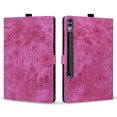 thumbnail image 2 of FJLBDE Case for Samsung Galaxy Tab S10 FE+/FE Plus 13.1 inch SM-X620/X626B with Stand, Card Slot, Embossed Cat PU Leather Cover, Rose, 2 of 7