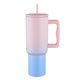 thumbnail image 4 of ZHAOCHENG Vaso de vidrio moderno y sencillo de 40 oz con pajita, vaso térmico, botella de agua reutilizable de acero inoxidable, taza de viaje, regalos para mujeres, hombres, él y ella, 4 of 5