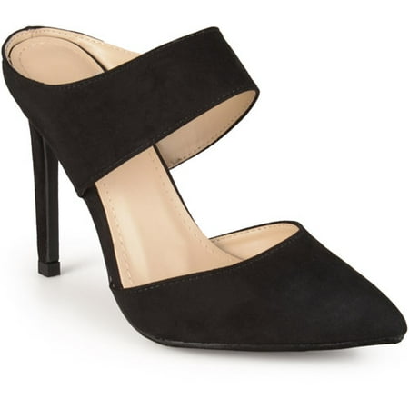Brinley Co. Womens Mule Pointed Toe Heel