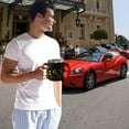 thumbnail image 4 of 3D Steering Wheel Design Resin Stainless Steel Mug - Durable Drinkware For Daily Coffee, Tea, Beverages, Suitable For Home, Office, Car Enthusiasts, Stylish Functional Cup, 6.29*4.29in, B, 4 of 6