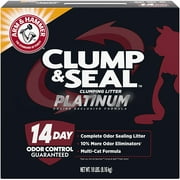 ARM & HAMMER Clump & Seal Multi-Cat Complete Odor Sealing Clumping Cat Litter with 14 Days of Odor Control, 18 lbs.