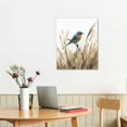 thumbnail image 2 of JEUXUS Bird Wall Art Decor Painting Pictures Print On Canvas, the Blue Bird Framed Canvas Wall Art for Home Decoration Living Room Bedroom Artwork, 2 of 4