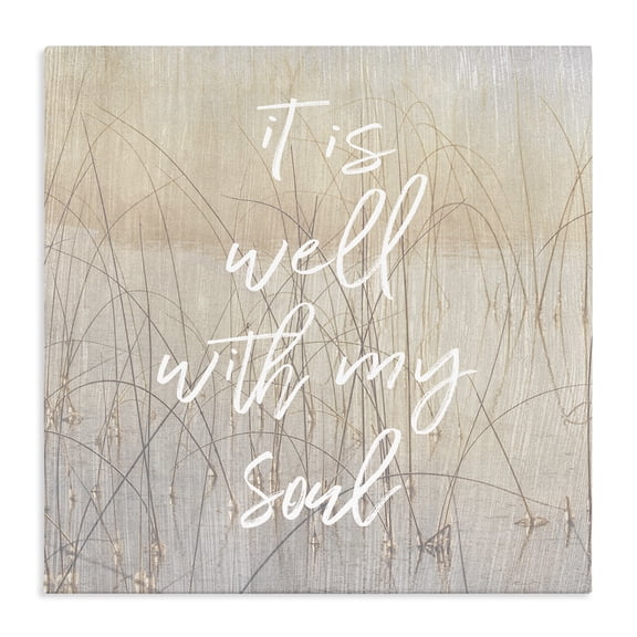 Stupell Industries Rustic Lodge It Is Well With My Soul Nature Canvas Art, 30 x 30, by Danita Delimont