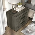 thumbnail image 4 of Furniture of America Liam 2-Drawer Wood Adult Nightstand, Gray, 4 of 10