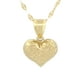 thumbnail image 1 of Cadena y Dije Corazón Lineas Oro Amarillo 10k, 1 of 6